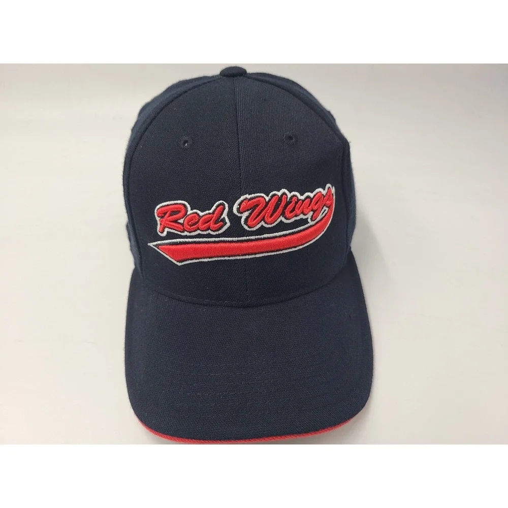 Youth Detroit Red Wings Annco Flex Fitted OSFM Hat Cap Wool Blend Boys NHL Black